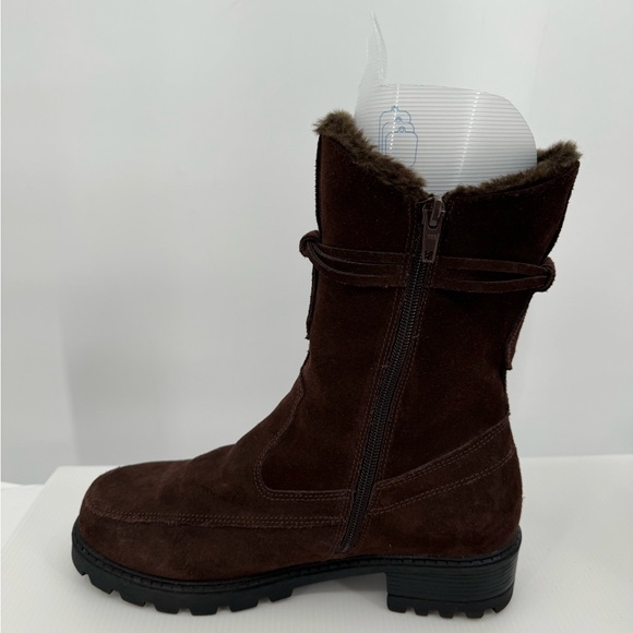 Isotoner Miranda Leather Boots Brown size 8 EUC‎ - Picture 4 of 10